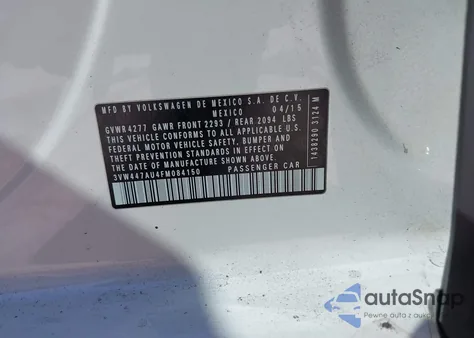 2015 Volkswagen Golf Gti Se W/Performance Pkg from USA, damaged, VIN 3VW447AU4FM084150